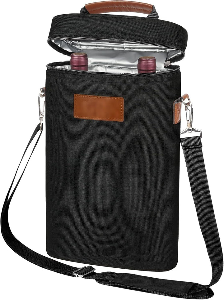 Chic Insulated Wine Tote Bag 0
