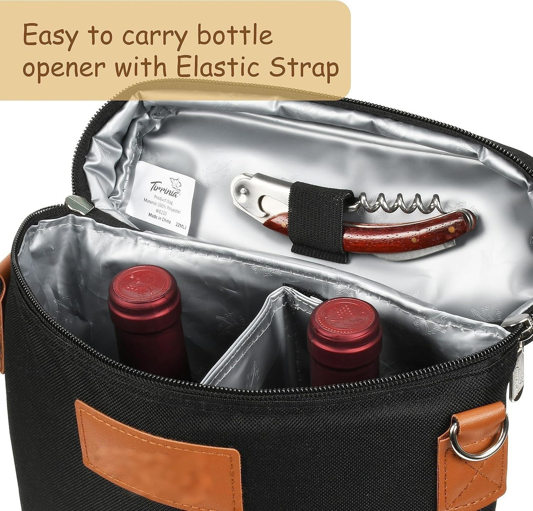 Chic Insulated Wine Tote Bag 6