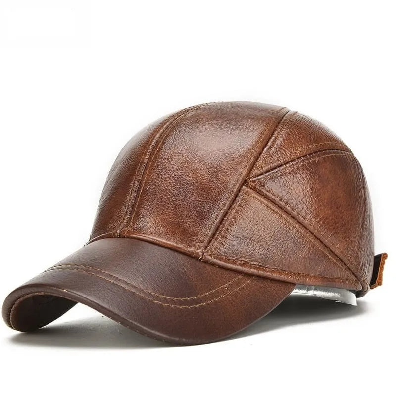 Classic Leather Baseball Cap 0