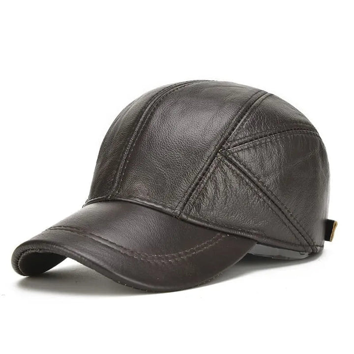 Classic Leather Baseball Cap 2