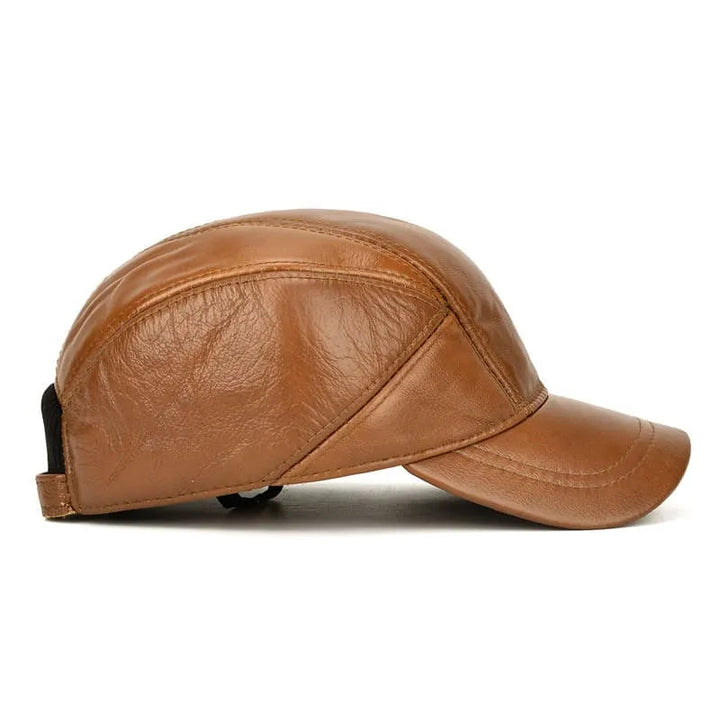 Classic Leather Baseball Cap 3