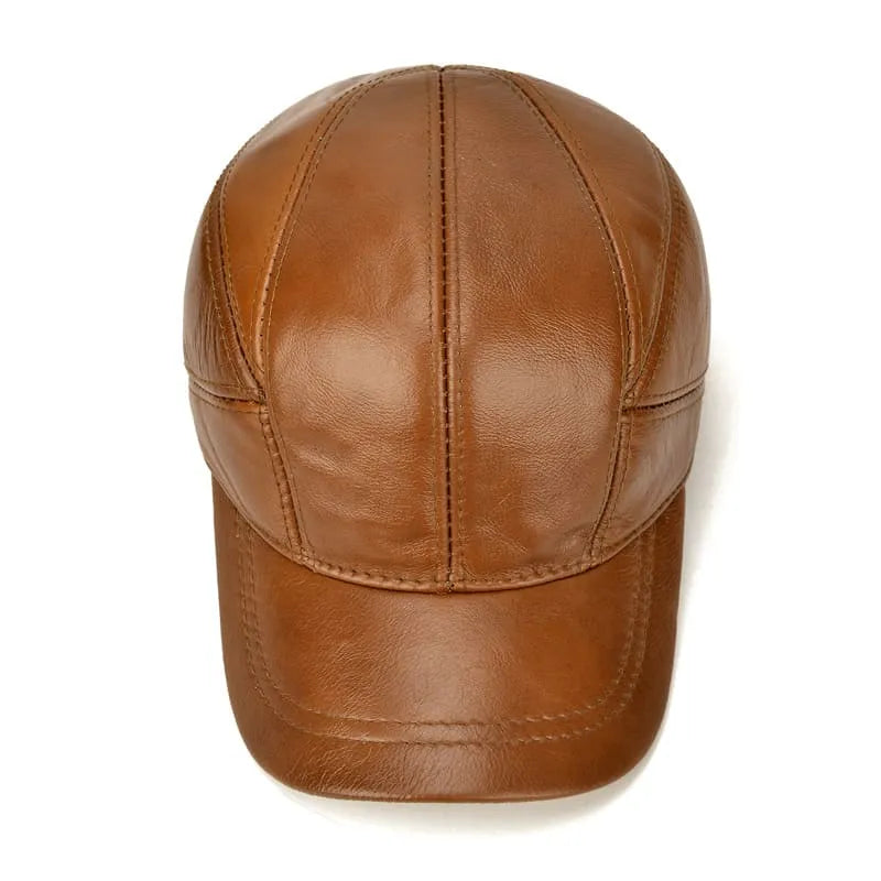Classic Leather Baseball Cap 4
