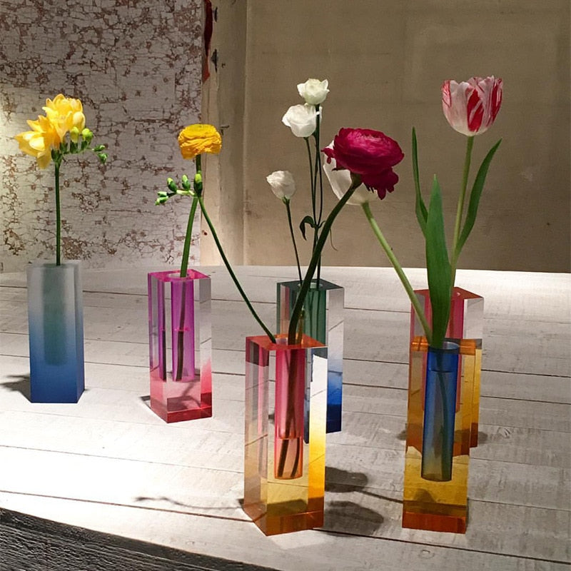 Colorful Acrylic Flower Vase 5