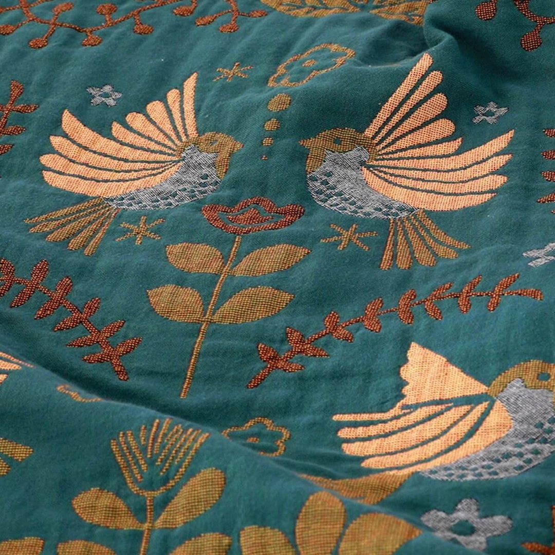 Cozy Reversible Cotton Throw Blanket 3