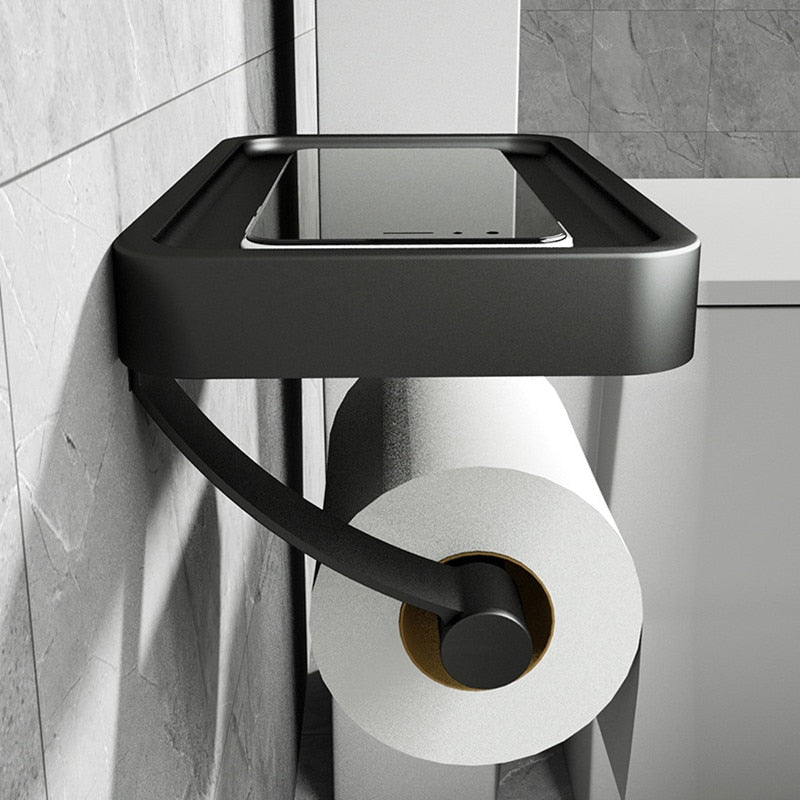Elegant Adhesive Toilet Paper Holder 1