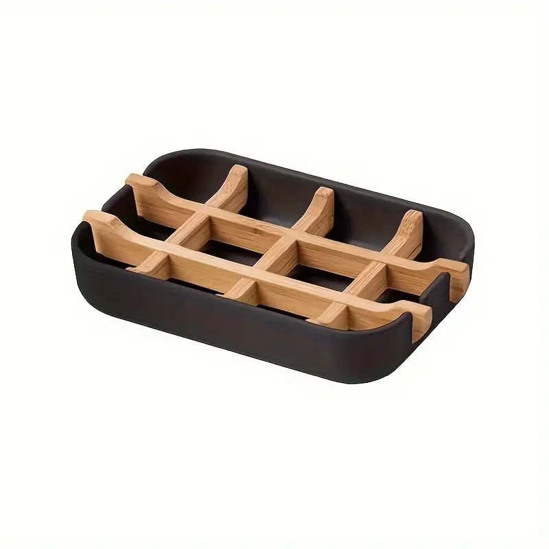 Elegant Bamboo Soap Dish 0