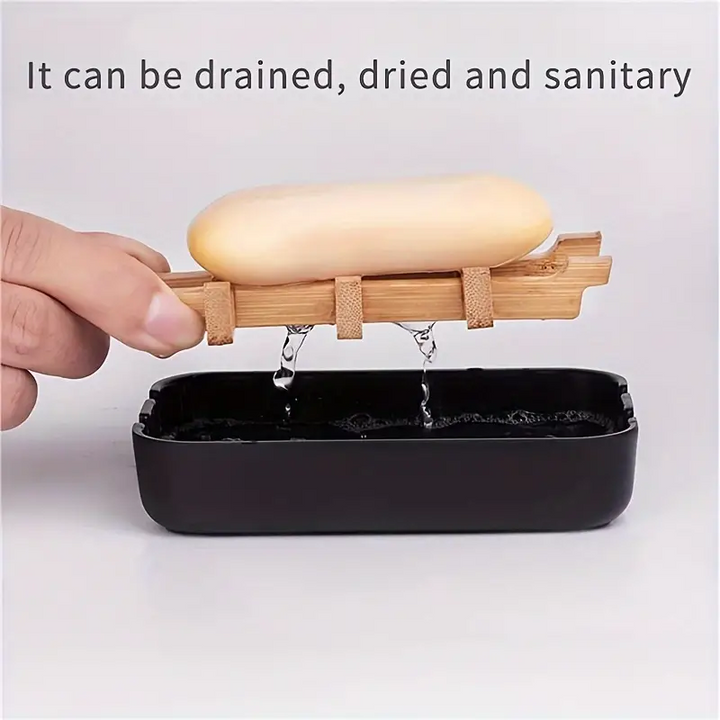 Elegant Bamboo Soap Dish 3