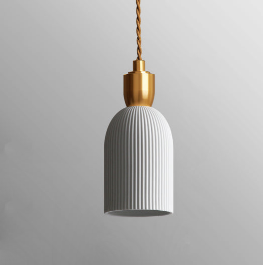 Elegant Ceramic Brass Pendant 7
