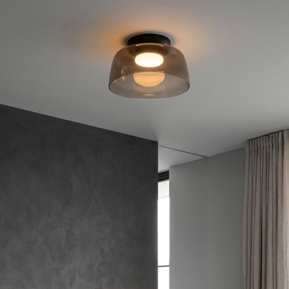 Elegant Glass Flush Mount Ceiling Light 12