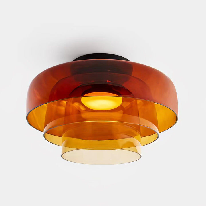 Elegant Glass Flush Mount Ceiling Light 15