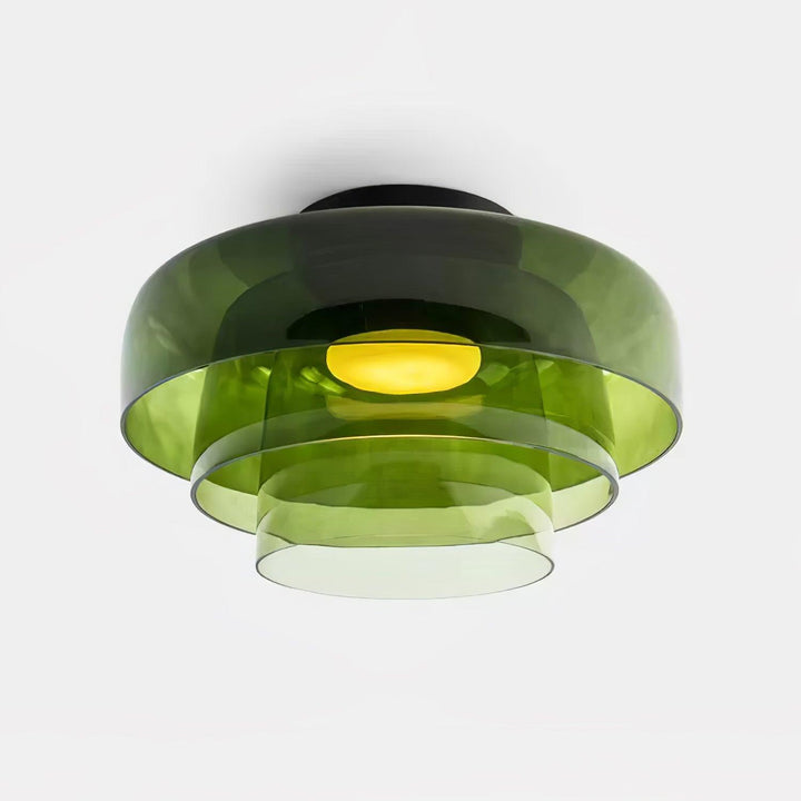 Elegant Glass Flush Mount Ceiling Light 18