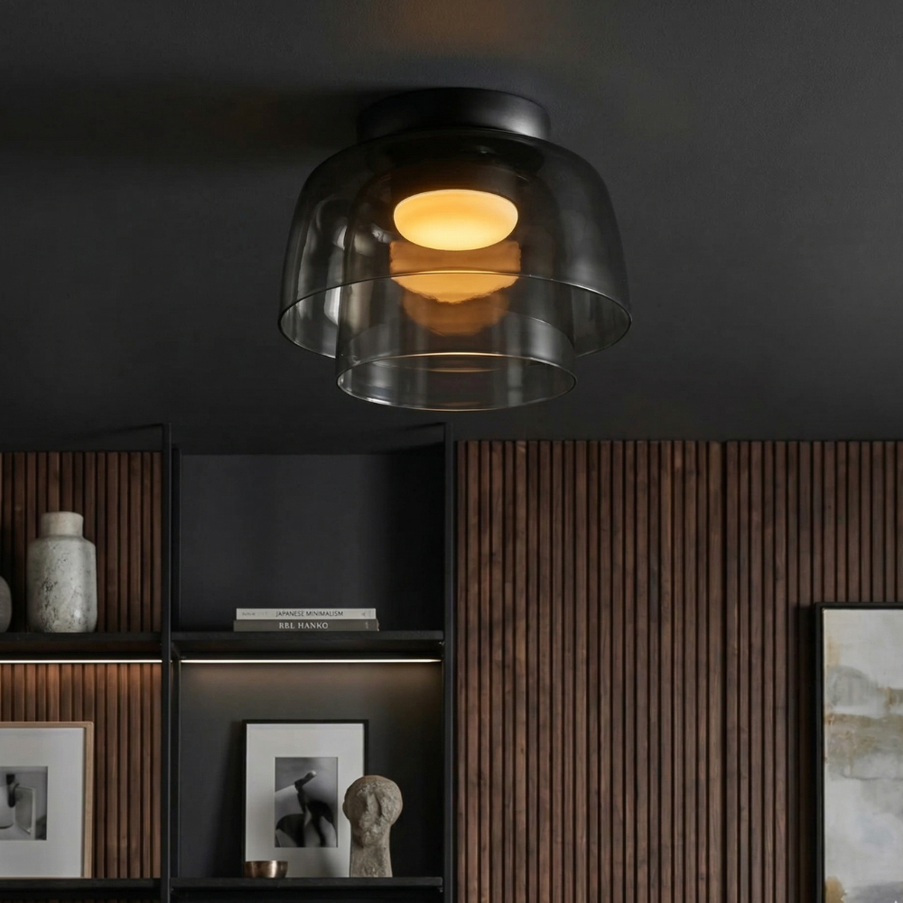 Elegant Glass Flush Mount Ceiling Light 2