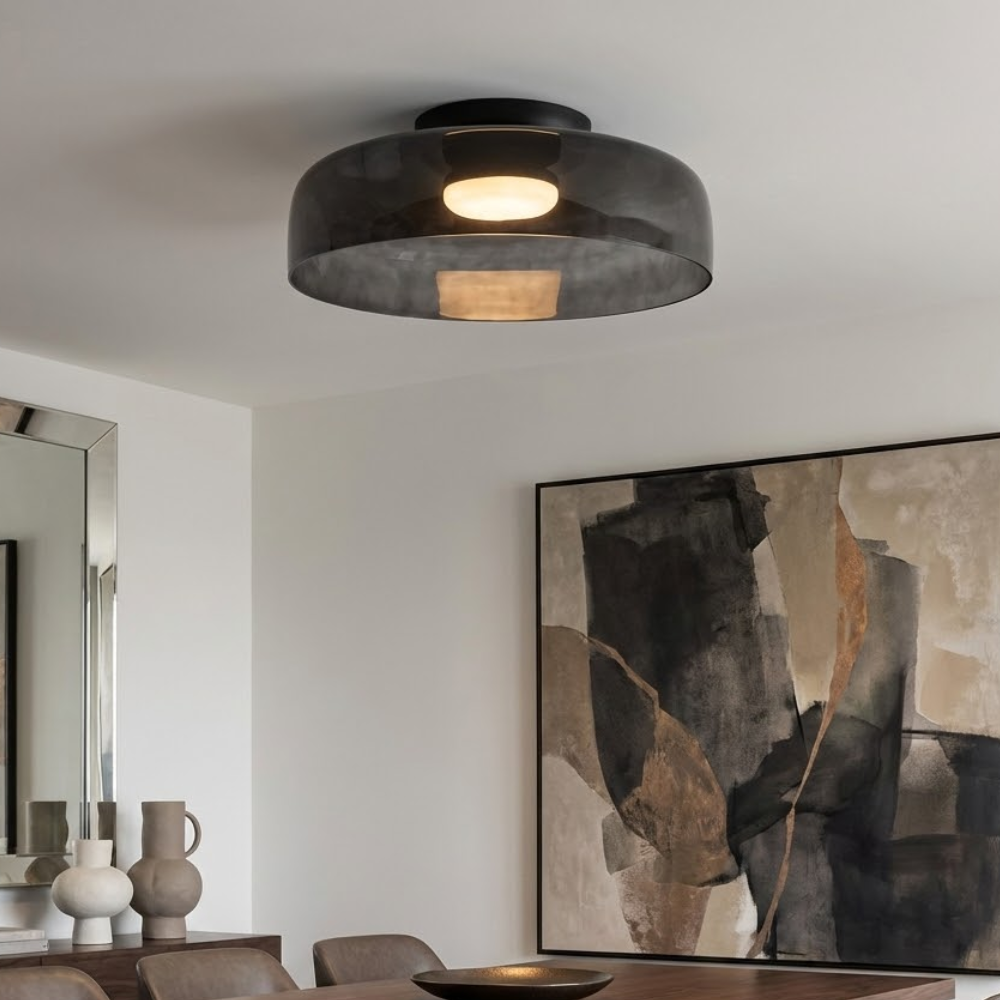 Elegant Glass Flush Mount Ceiling Light 20