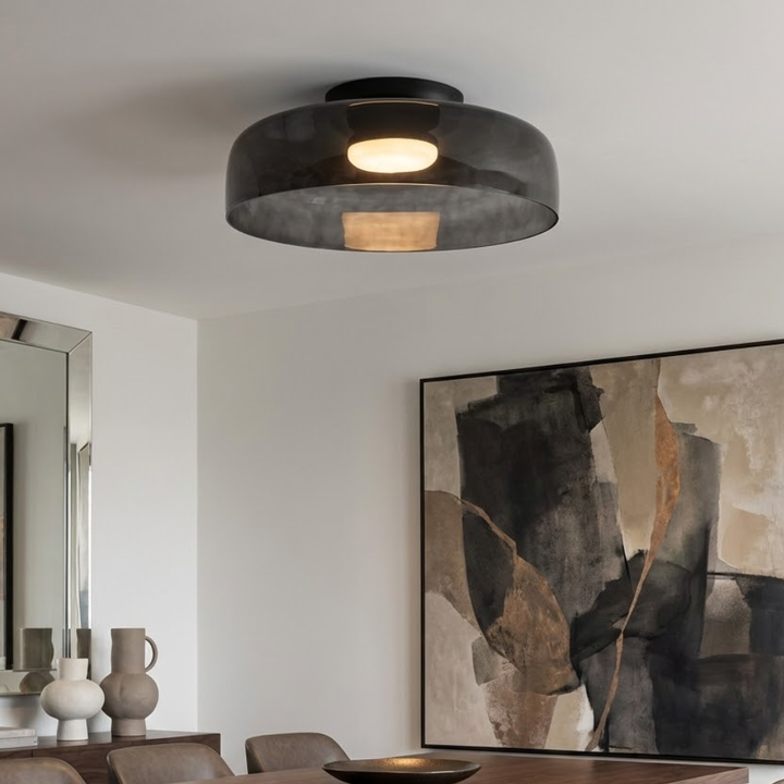 Elegant Glass Flush Mount Ceiling Light 20