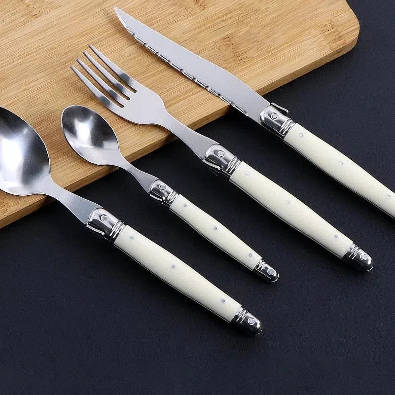 Elegant Ivory Silverware Set 1