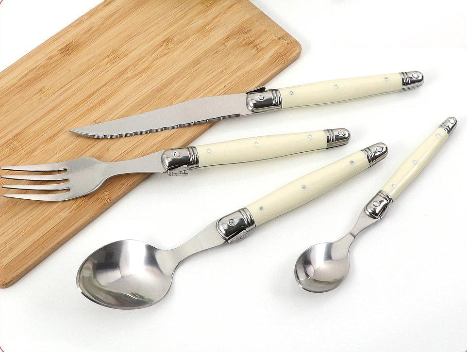 Elegant Ivory Silverware Set 2