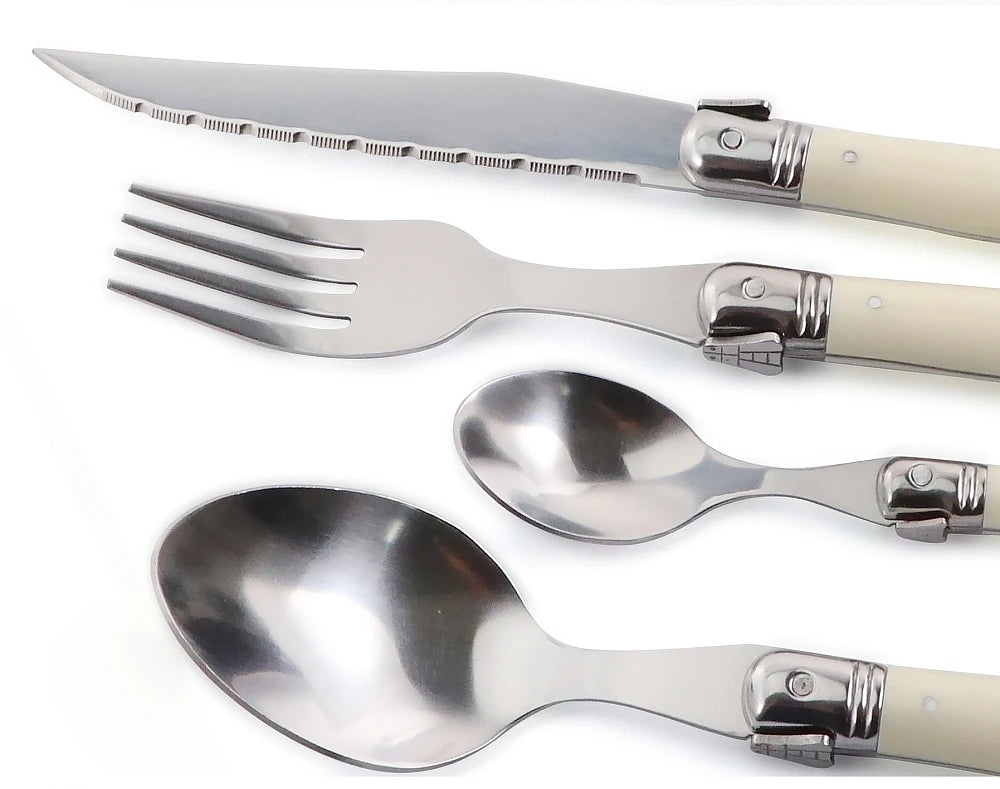 Elegant Ivory Silverware Set 7