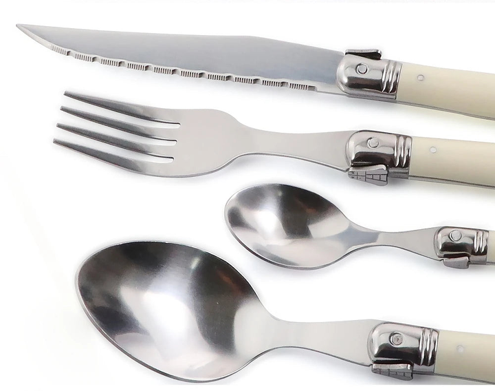 Elegant Ivory Silverware Set 7