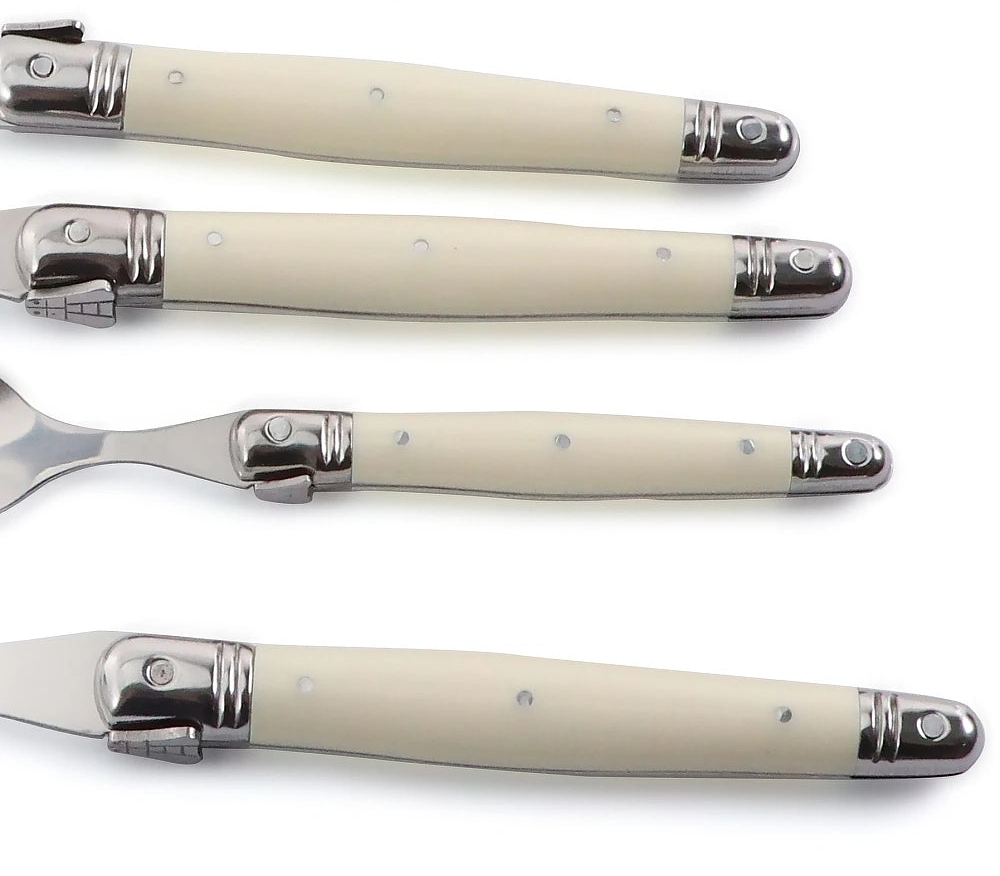 Elegant Ivory Silverware Set 8
