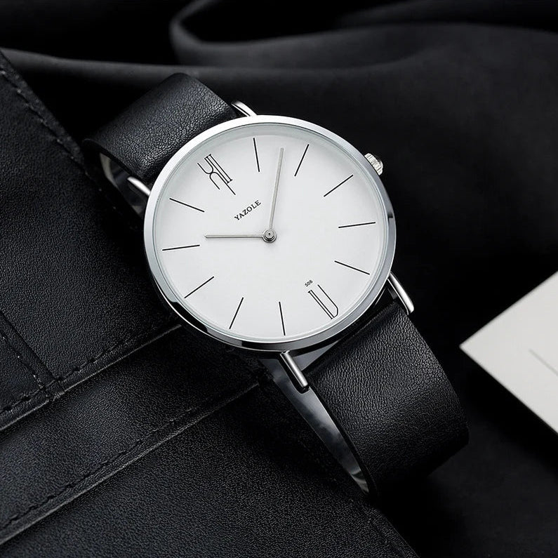 Elegant Leather Minimalist Watch 6