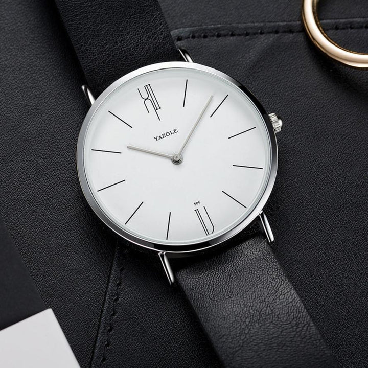 Elegant Leather Minimalist Watch 7