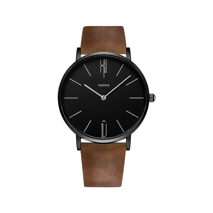 Elegant Leather Minimalist Watch 8