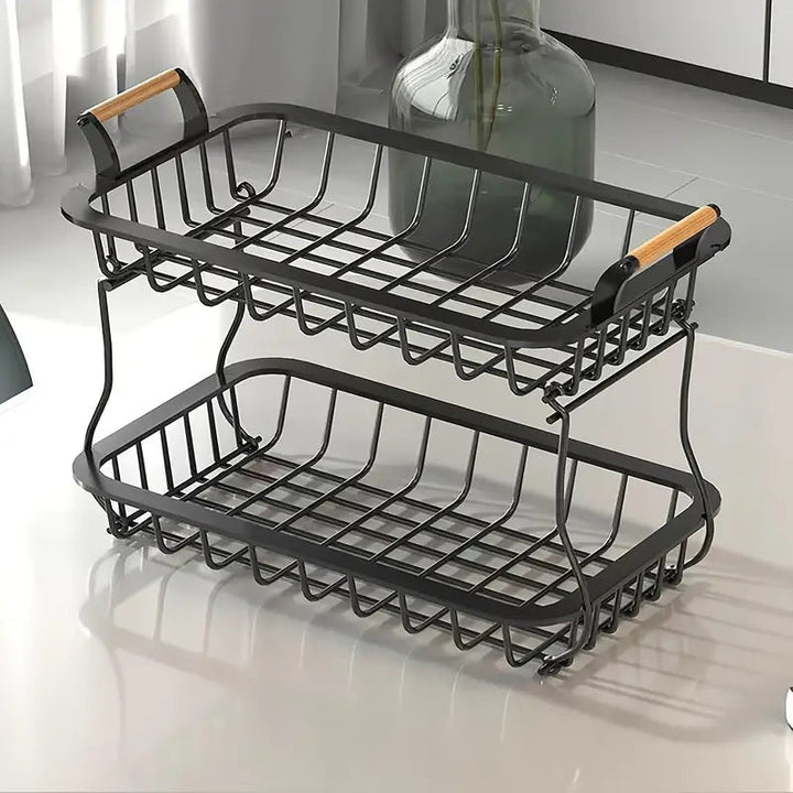 Elegant Metal Fruit Basket for Kitchen Counter 0