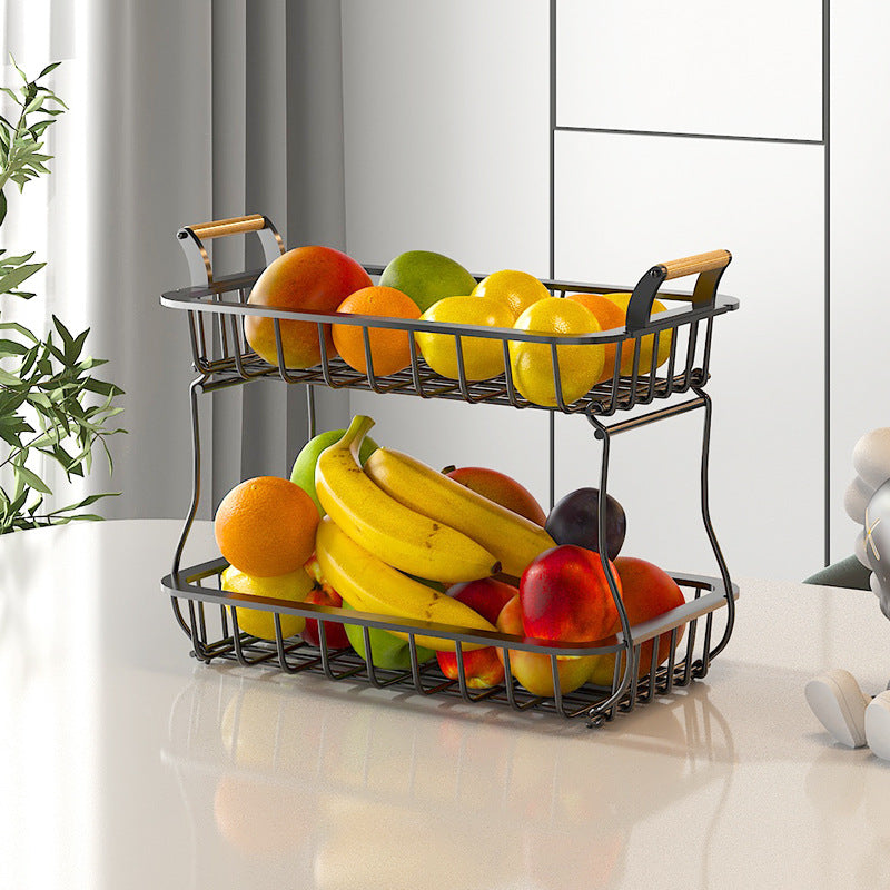 Elegant Metal Fruit Basket for Kitchen Counter 2