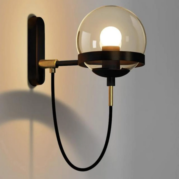 Elegant Metal Glass Sconce Light 0