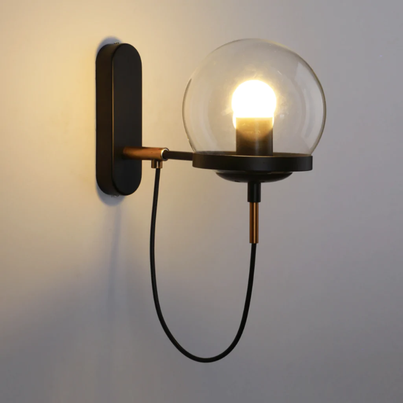 Elegant Metal Glass Sconce Light 2
