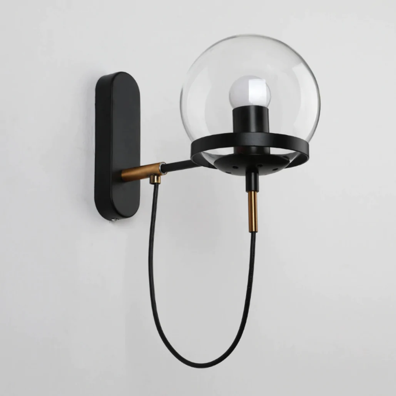 Elegant Metal Glass Sconce Light 3