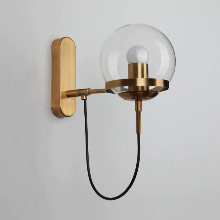 Elegant Metal Glass Sconce Light 4