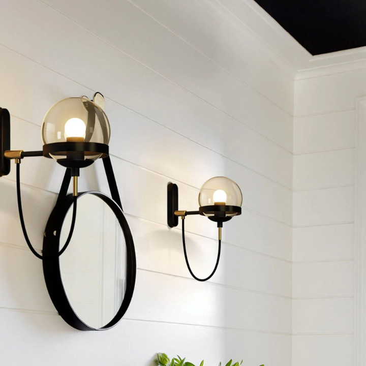 Elegant Metal Glass Sconce Light 6