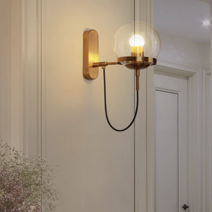 Elegant Metal Glass Sconce Light 7