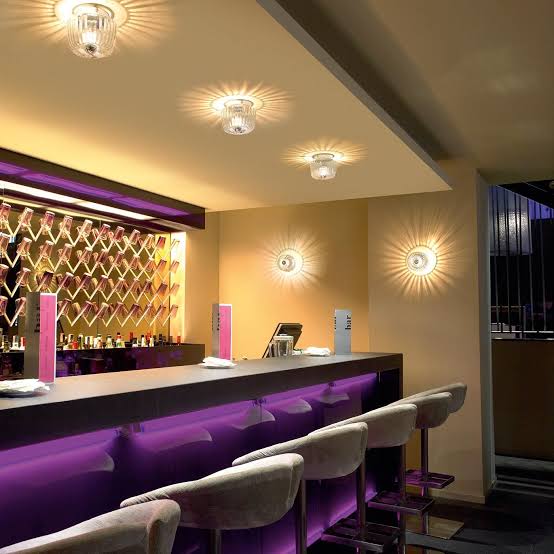 Elegant Rippled Glass Ceiling Light 2
