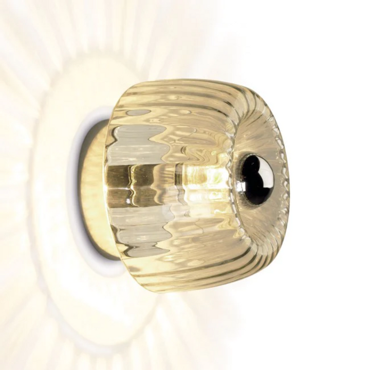 Elegant Rippled Glass Ceiling Light 6