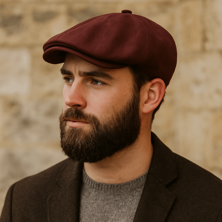 Elegant Suede Newsboys Cap 1