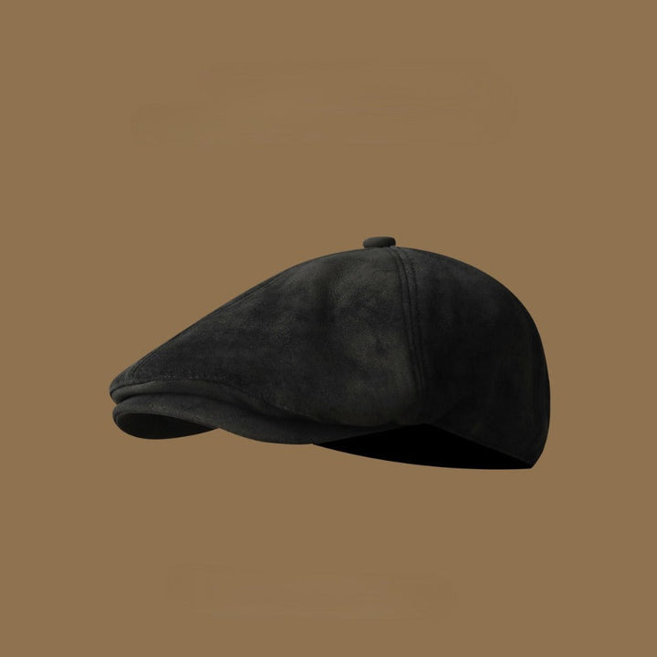 Elegant Suede Newsboys Cap 3