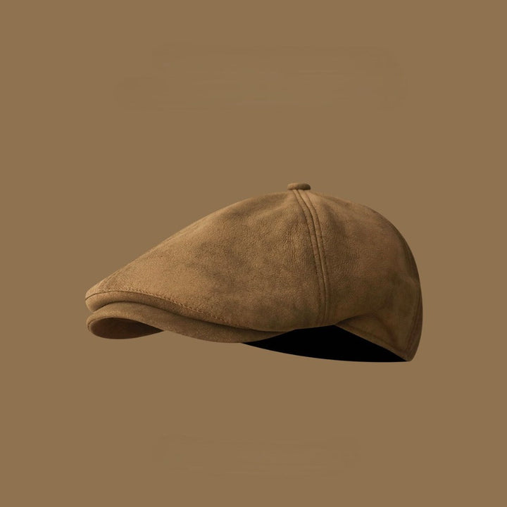 Elegant Suede Newsboys Cap 4