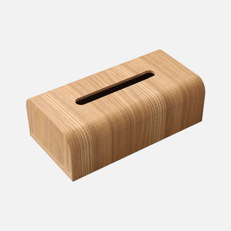 Elegant Walnut Wood Tissue Box Cover 0