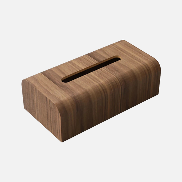 Elegant Walnut Wood Tissue Box Cover 7
