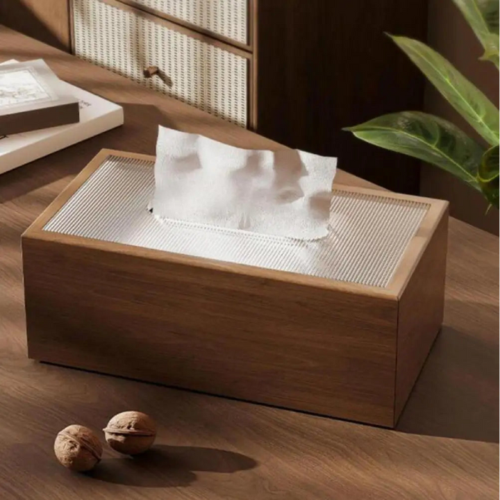Elegant Wood Tissue Box Cover 6