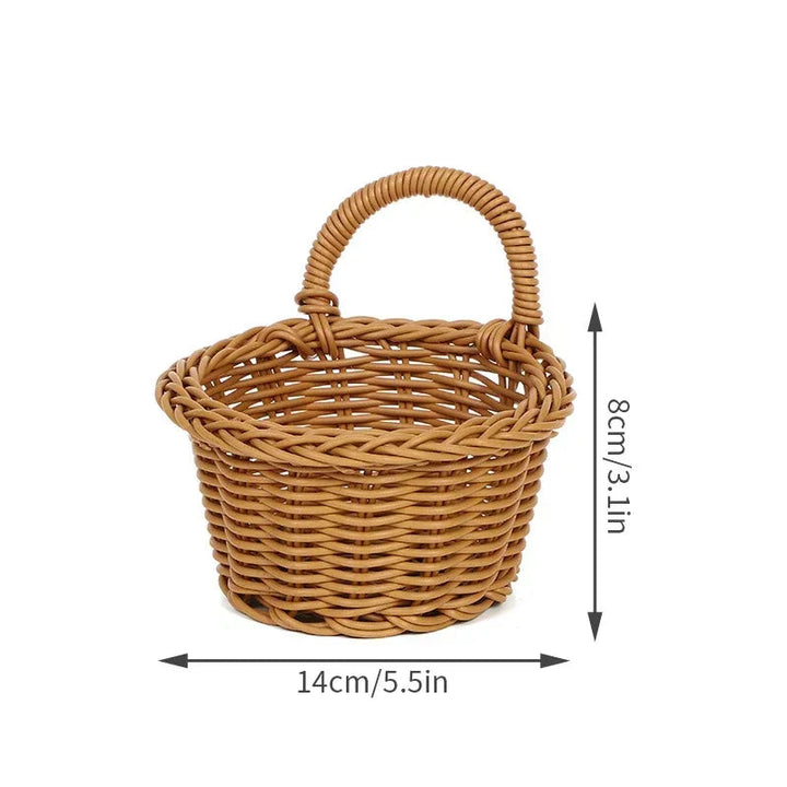 Elegant Woven Wall Basket 0