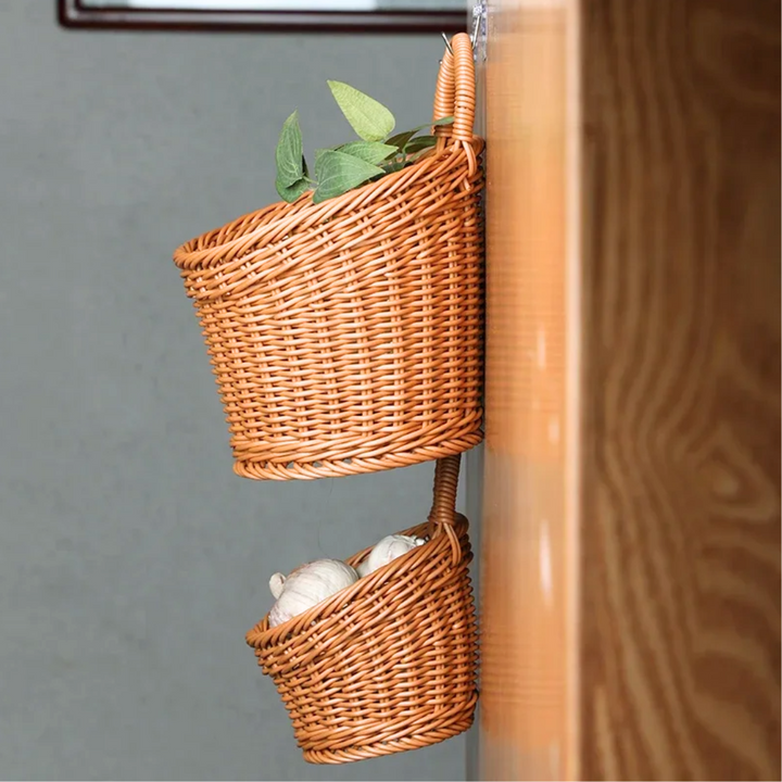 Elegant Woven Wall Basket 3