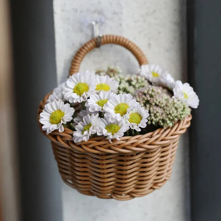 Elegant Woven Wall Basket 5