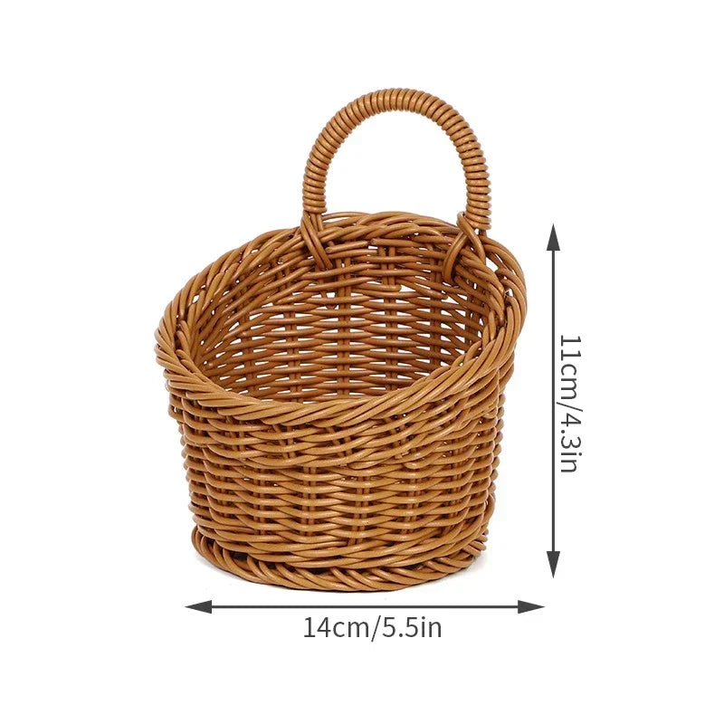 Elegant Woven Wall Basket 7