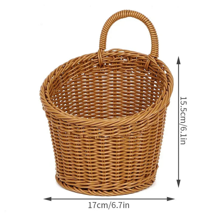 Elegant Woven Wall Basket 8