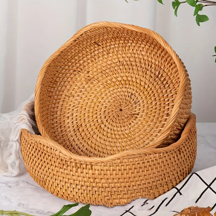 Natural Bamboo Fruit Basket Holder 1