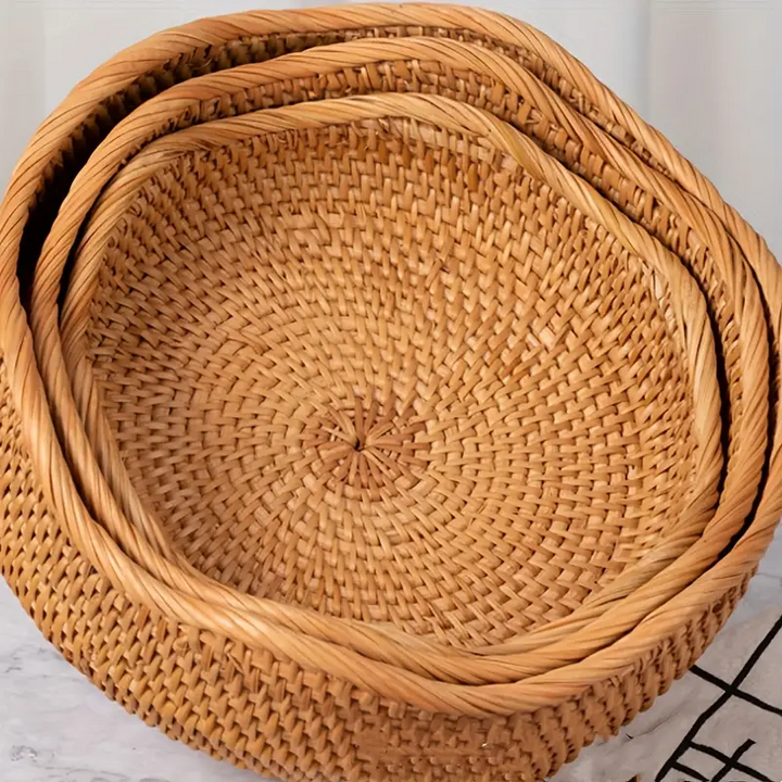 Natural Bamboo Fruit Basket Holder 4