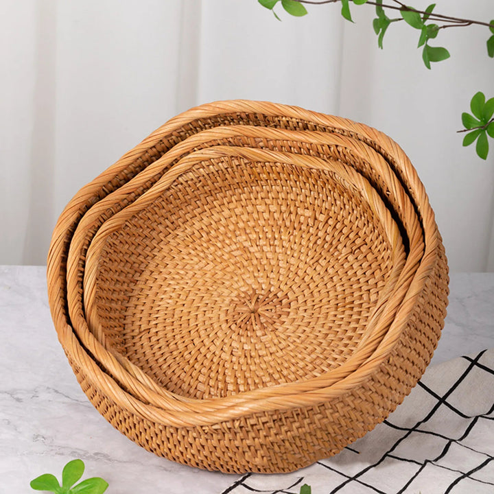 Natural Bamboo Fruit Basket Holder 7